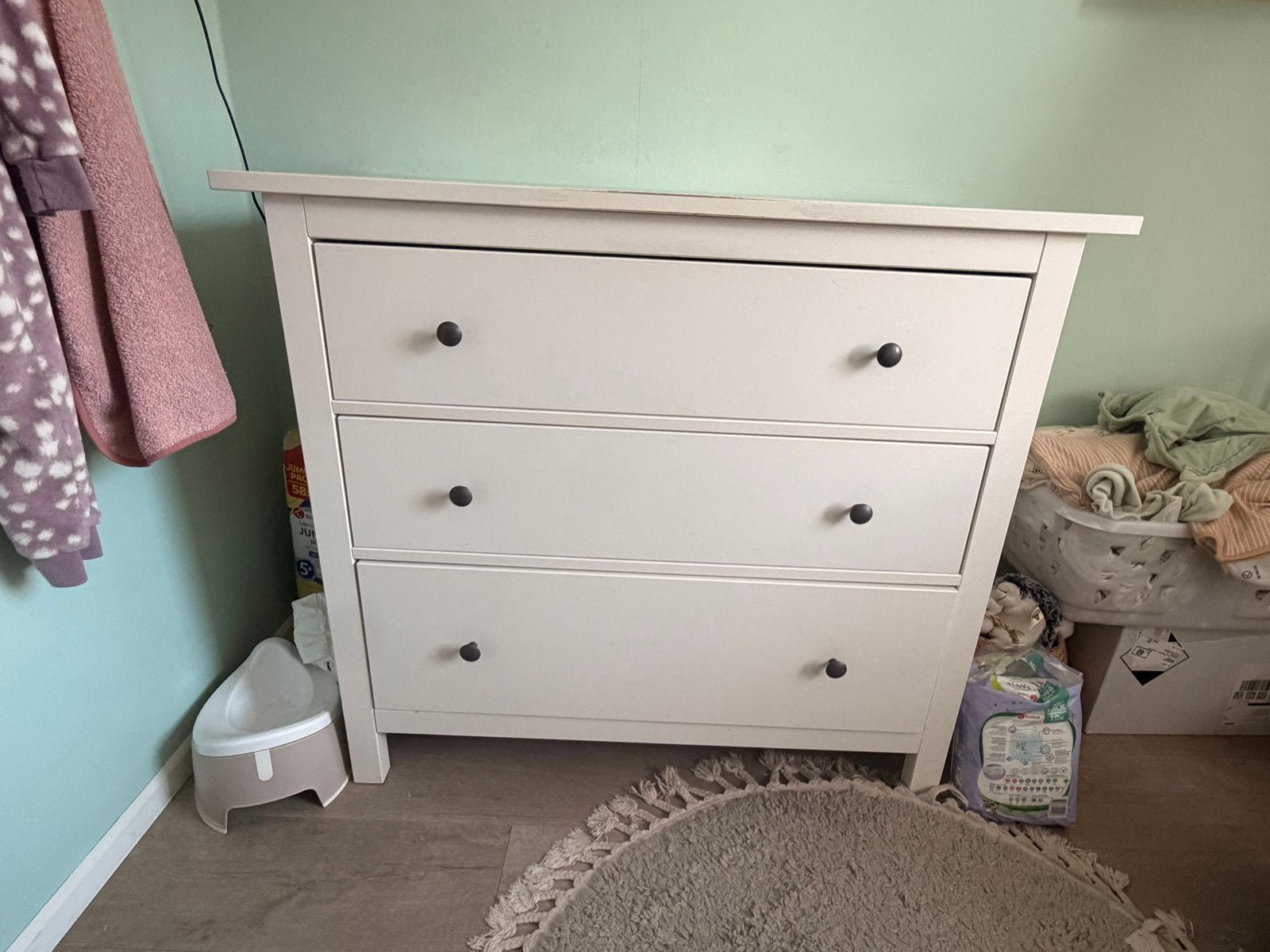 IKEA Hemnes Commode Ladekast - Wit, Ophalen, Gebruikt, 100 tot 150 cm, 3 of 4 laden