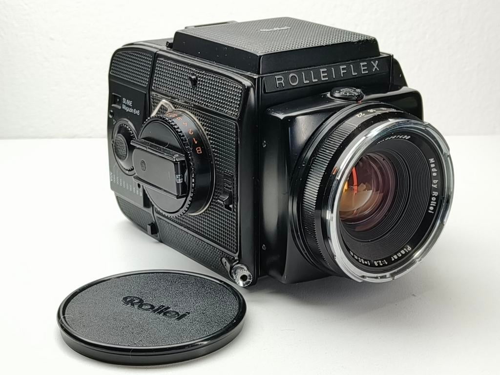 Rolleiflex SL-66E met 80mm f2.8 Planar - lichtmeter!, Audio, Tv en Foto, Fotocamera's Analoog, Zo goed als nieuw, Spiegelreflex