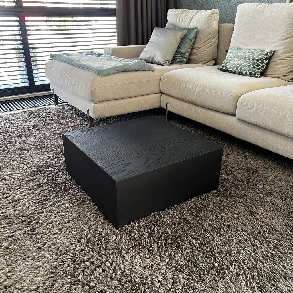 Zwarte eiken bloktafel | 4 maten | nieuw | gratis bezorgd, 50 tot 100 cm, Nieuw, Minimalistisch, 5 – 50