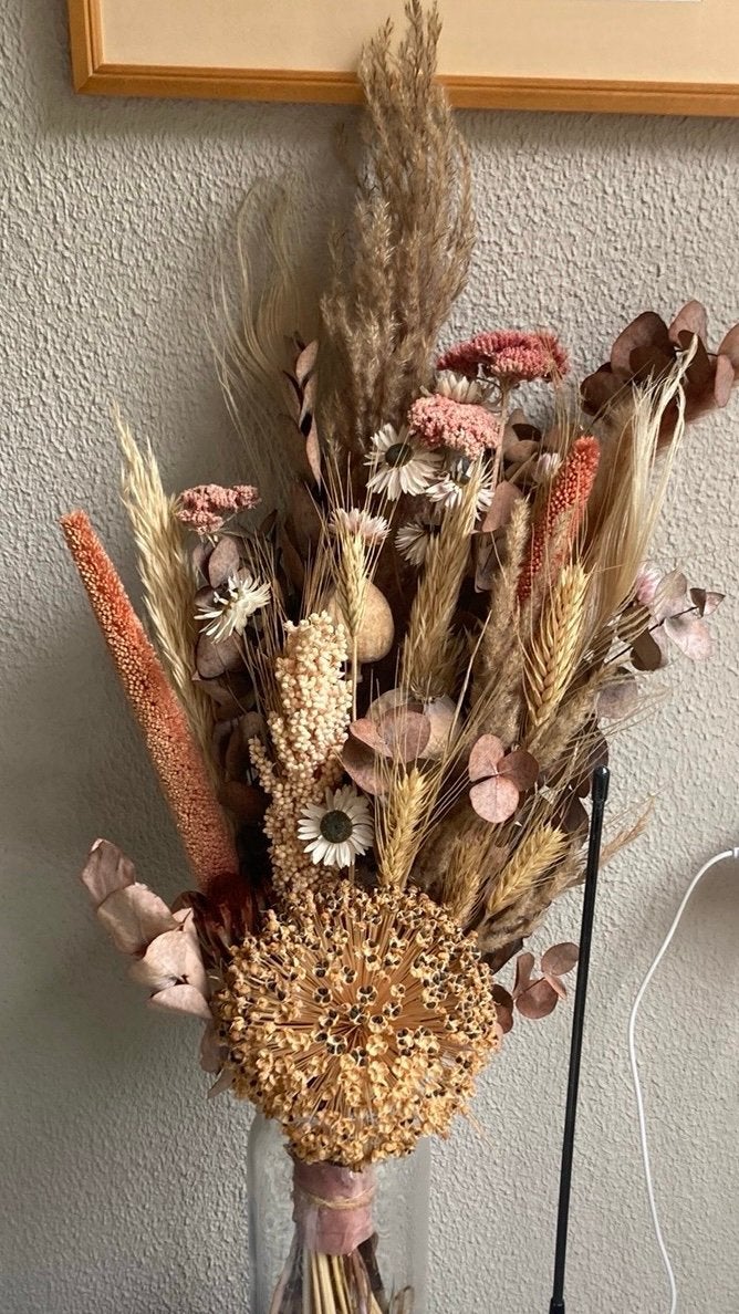 Droogboeket, Huis en Inrichting, Woonaccessoires | Droogbloemen, Ophalen, Zo goed als nieuw