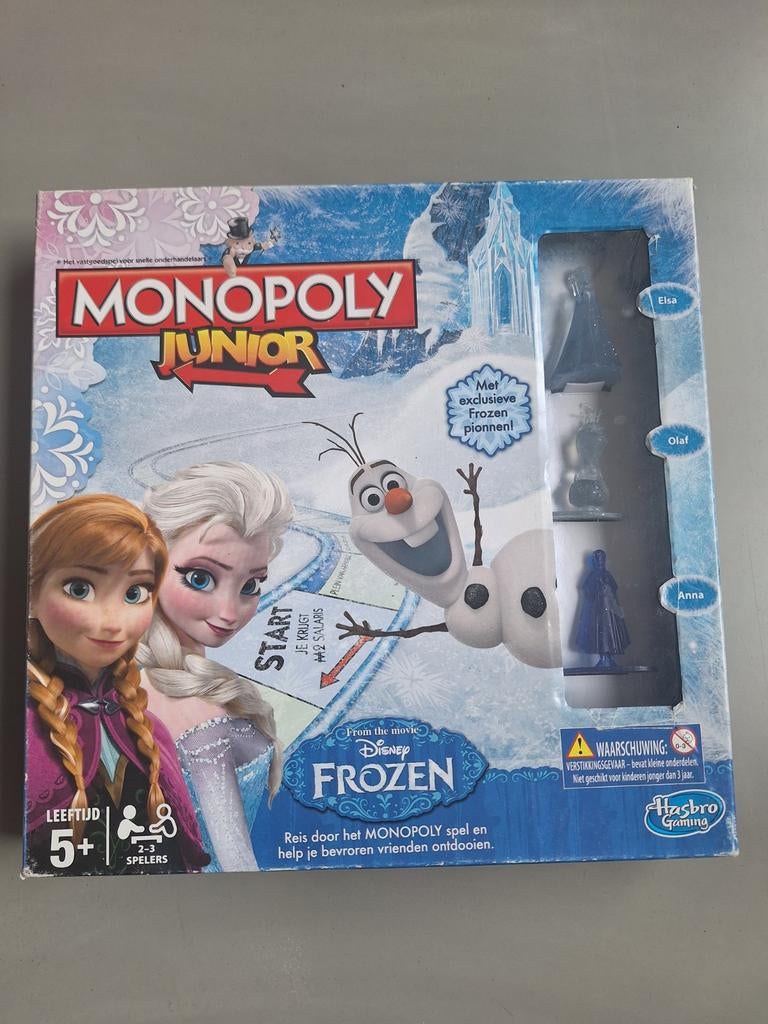 Monopoly Junior Disney Frozen Bordspel, Hobby en Vrije tijd, Gezelschapsspellen | Bordspellen, Drie of vier spelers, Ophalen, Gebruikt