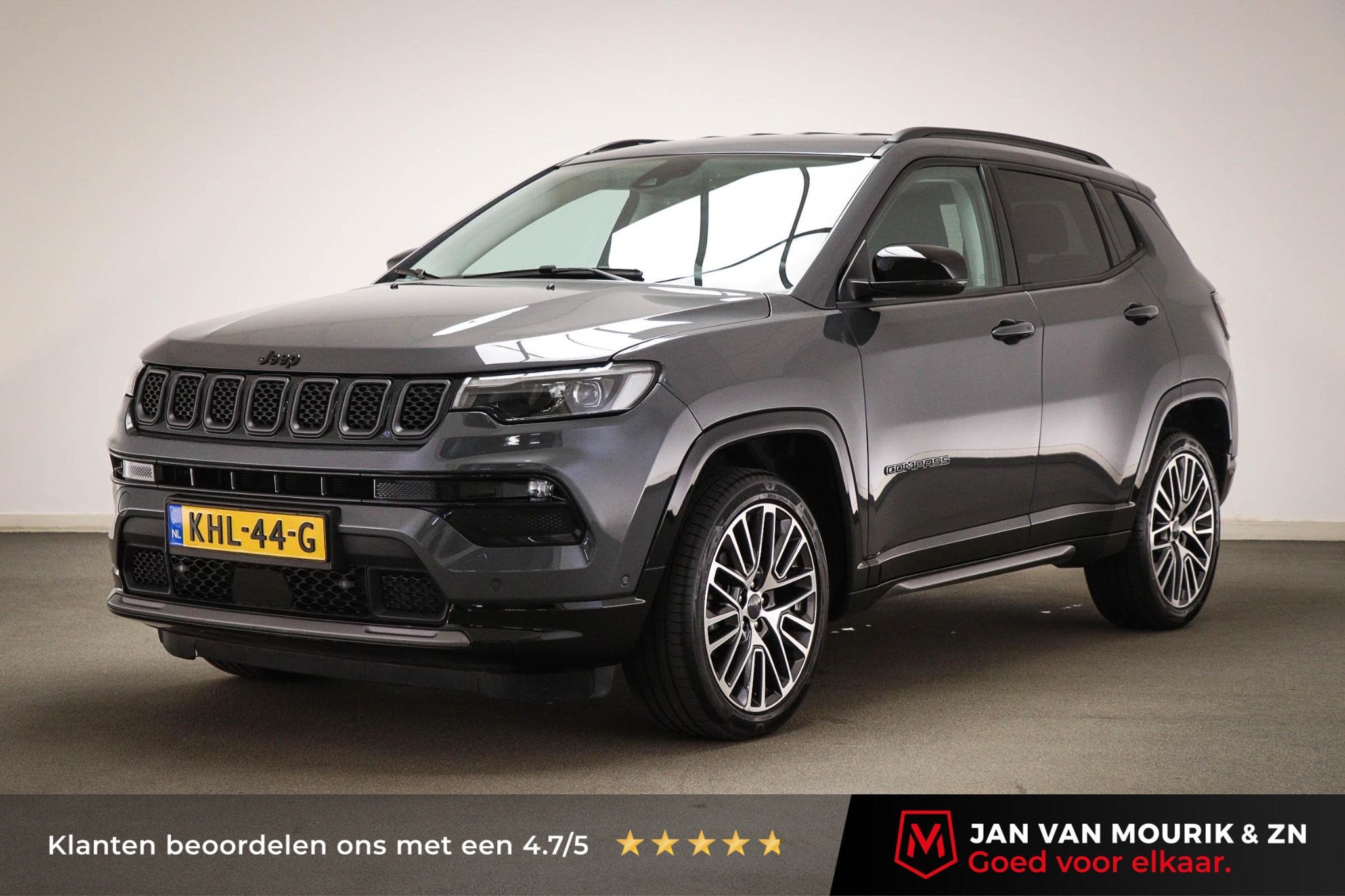 Jeep Compass 1.5T e-Hybrid Summit | LED | STOELVENTILATIE |, Auto's, Start-stop-systeem, Gebruikt, Euro 6, 4 cilinders
