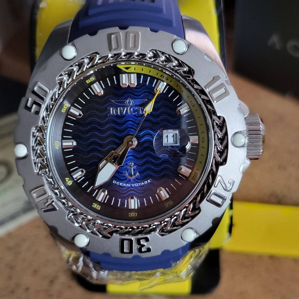 invicta ocean voyage 52 mm unisex voor hem en haar nieuw, Overige merken, Staal, Polshorloge, Nieuw