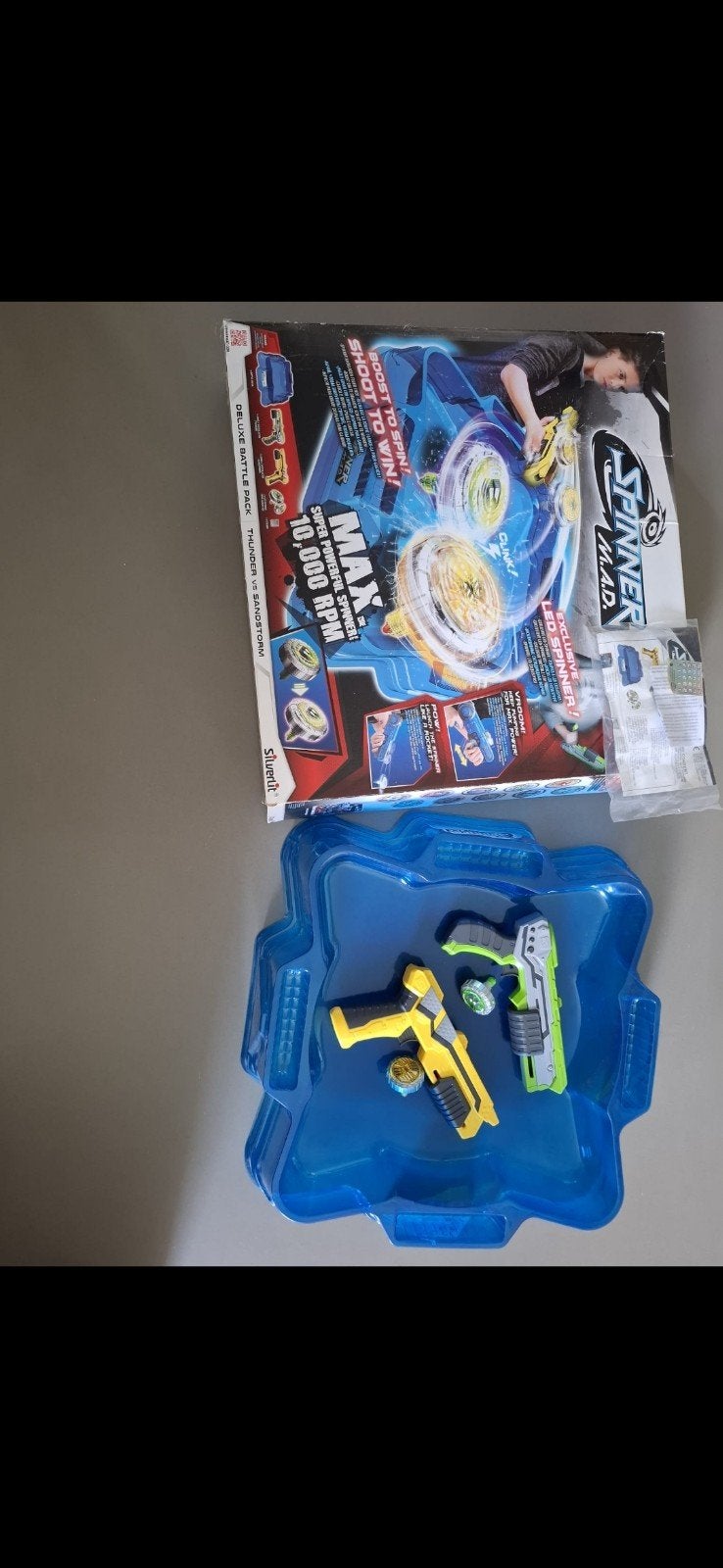 Spinner MAD Deluxe Battle Set 2 blasters, 2 spinners, 1 Ba, Ophalen, Zo goed als nieuw, Jongen of Meisje