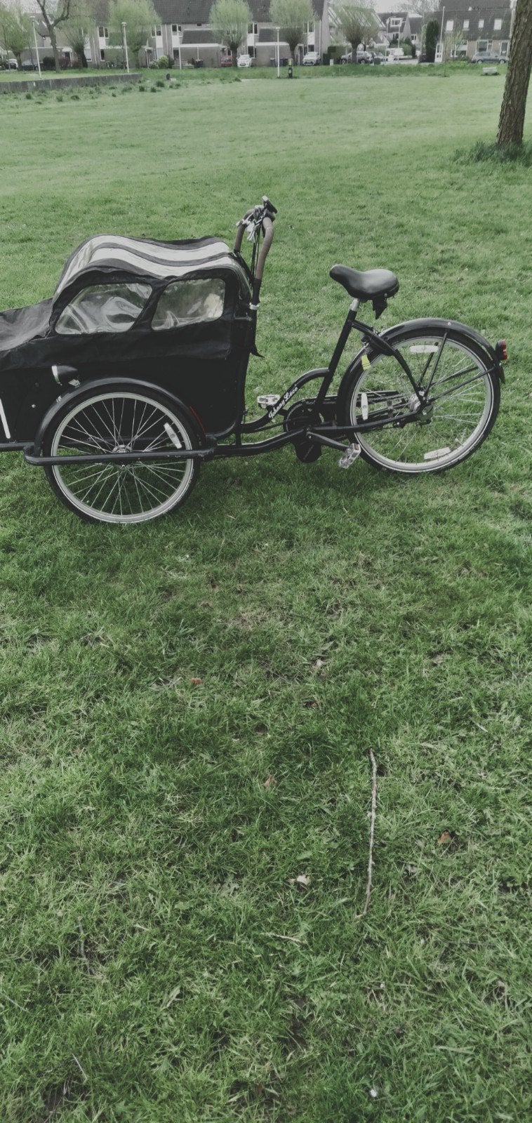 nette Johnny Loco elektrische bakfietsen 7 ver met huif, Ophalen, Huif, Zo goed als nieuw, 2 kinderen