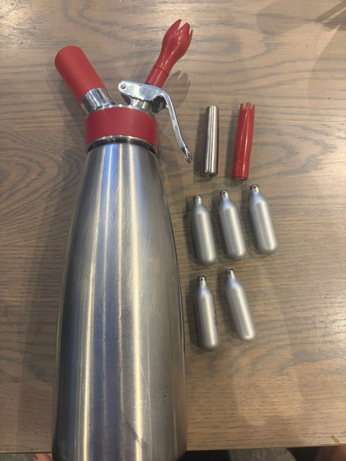Slagroom spuit isi 1 liter, Verzenden, Zo goed als nieuw