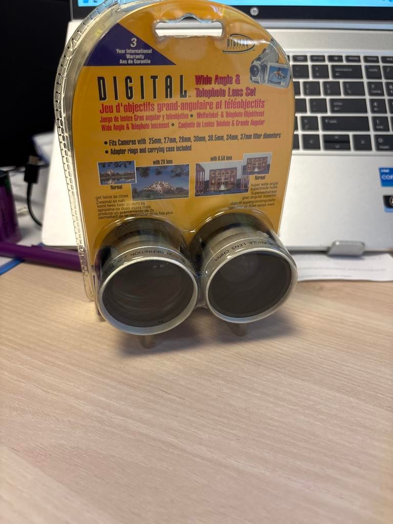 Digitale groothoek- en telelensset (nieuw), Ophalen of Verzenden, Nieuw