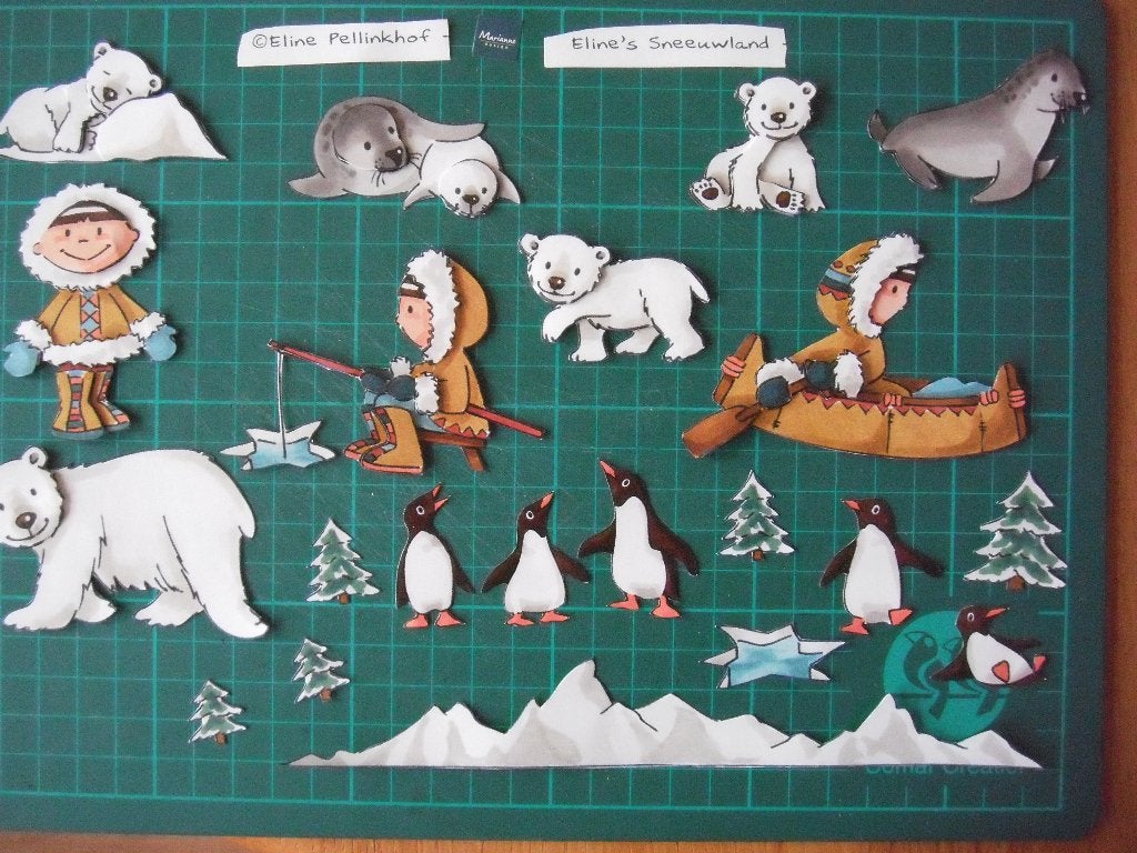 set 3D plaatjes kerst -7, Ophalen of Verzenden, Nieuw, Kerst, Knipvel