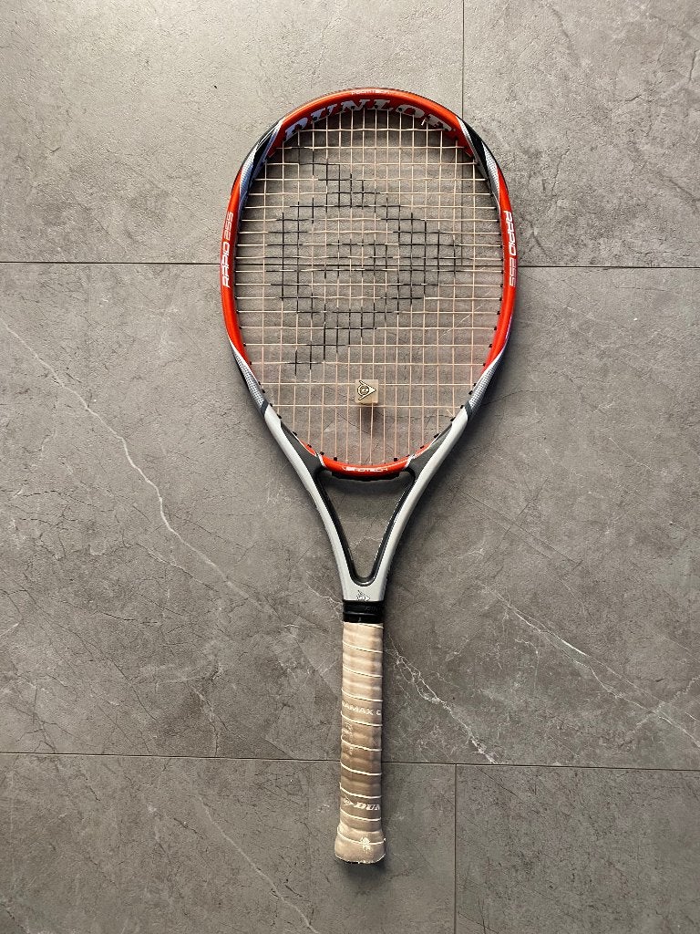 TENNISRACKET DUNLOP RAPID 255 MET HOES, Sport en Fitness, Tennis, L00, Ophalen of Verzenden, Zo goed als nieuw, Racket