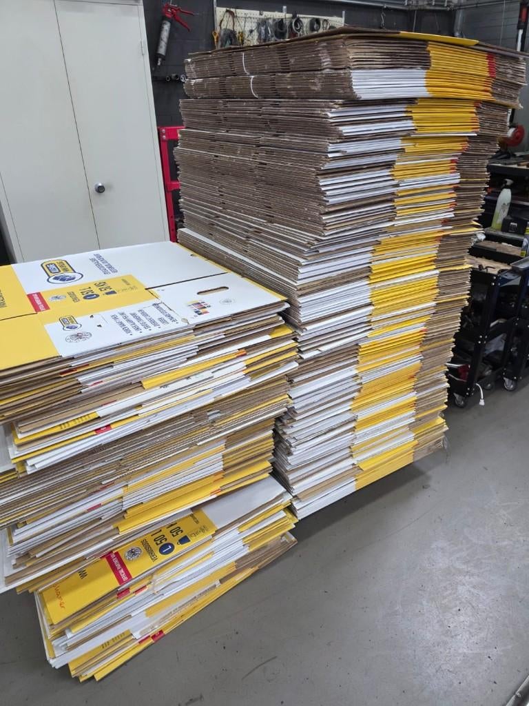 Gebruikte verhuisdozen - Momenteel niet op voorraad, Ophalen, 40 tot 60 cm, Opvouwbaar, 50 tot 75 cm