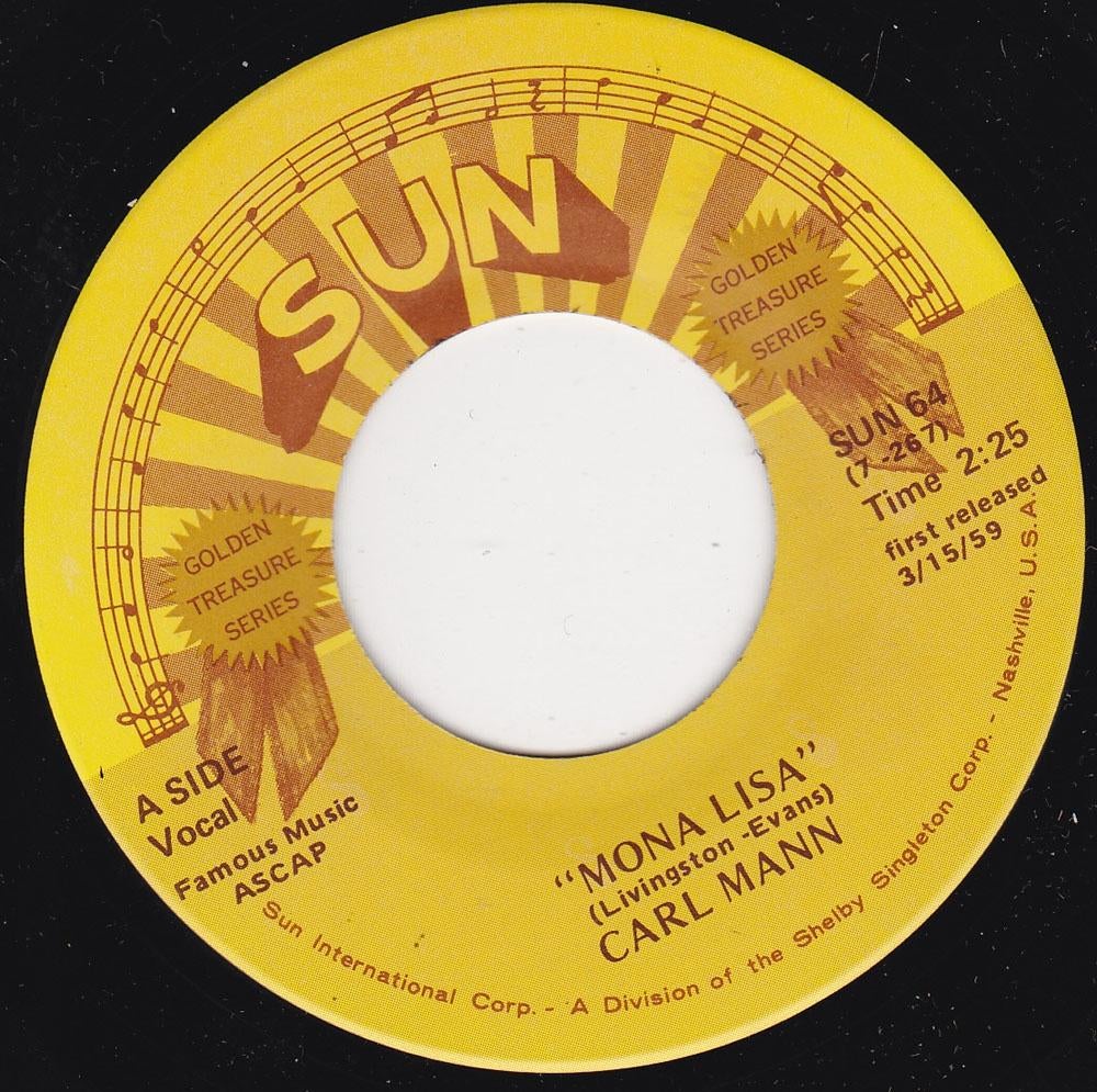 Carl Mann - Mona Lisa 7", 7 inch, Single, Ophalen of Verzenden, Zo goed als nieuw