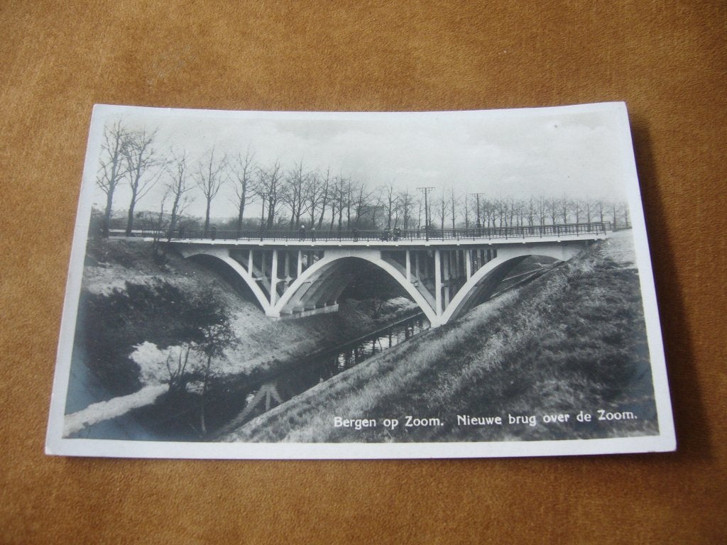 BERGEN OP ZOOM  =  NIEUWE BRUG OVER DE ZOOM   1942, Ophalen of Verzenden, 1940 tot 1960, Gelopen, Noord-Brabant