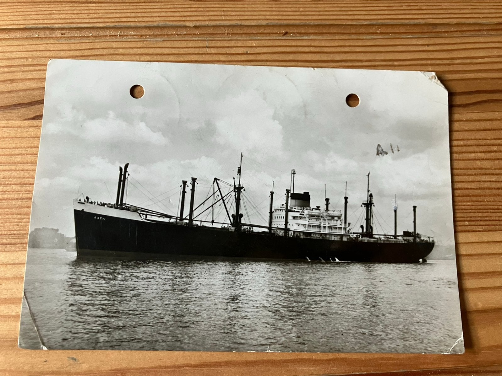 Ansichtkaart Stoomvaart maatschappij nederland, S.S. Rotti, Verzamelen, Ophalen of Verzenden, Zo goed als nieuw, Kaart, Foto of Prent