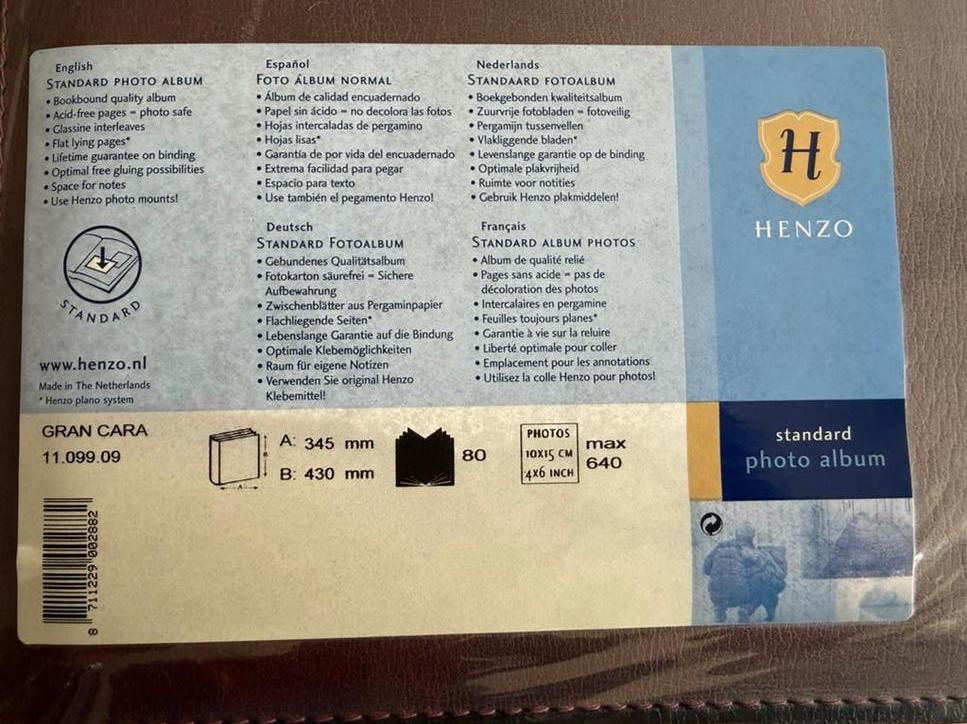 2x Henzo fotoalbum Gran Cara nieuw, Audio, Tv en Foto, Fotoalbums en Accessoires, Ophalen, Nieuw, Fotoalbum