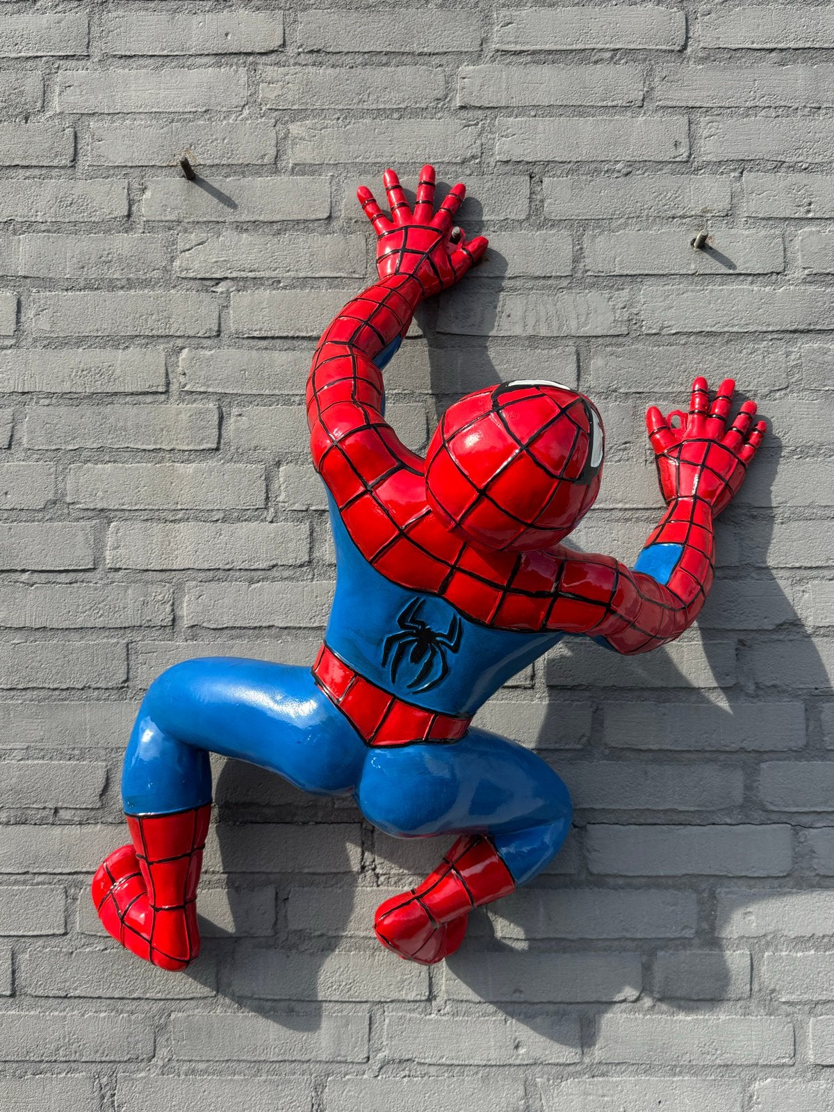Spiderman Muurdecoratie - Klimmende Spiderman Beeld, Ophalen, Gebruikt