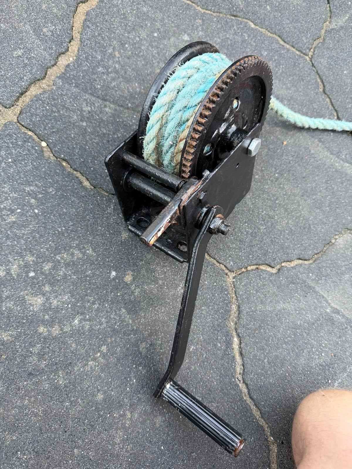 Lier voor boot - Gebruikt maar functioneel, Ophalen, Gebruikt, Handmatig