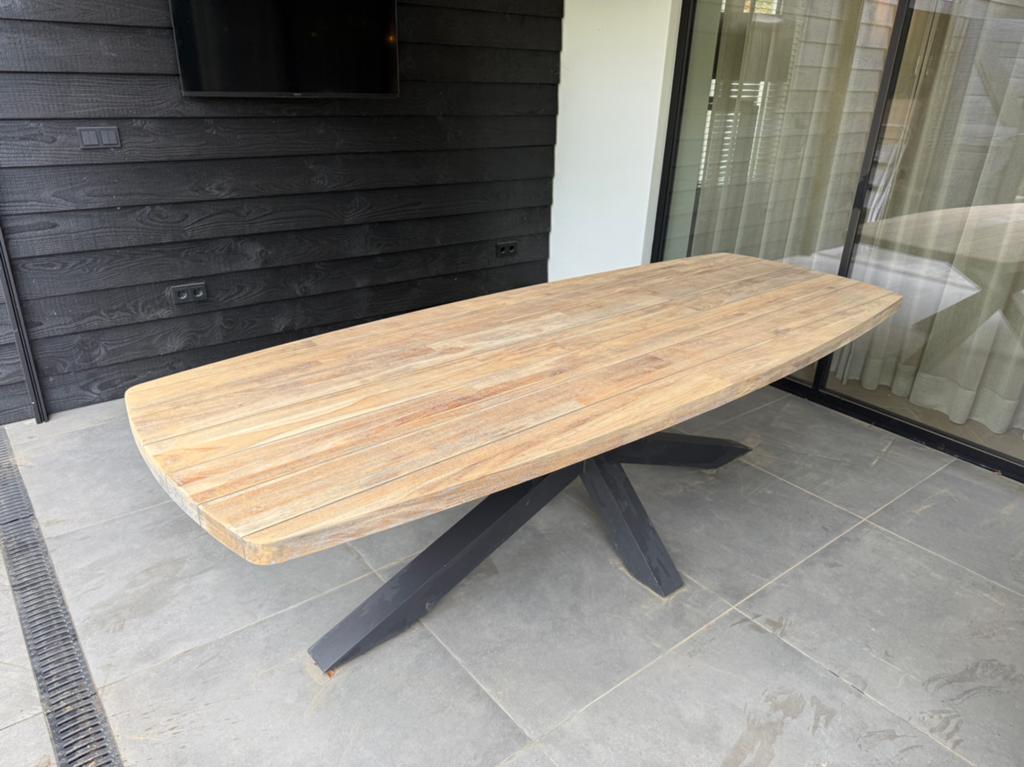 Tuintafel “life outdoor living” 260 x 100 cm, Tuin en Terras, Tuintafels, Ophalen of Verzenden, Rechthoekig, Aluminium