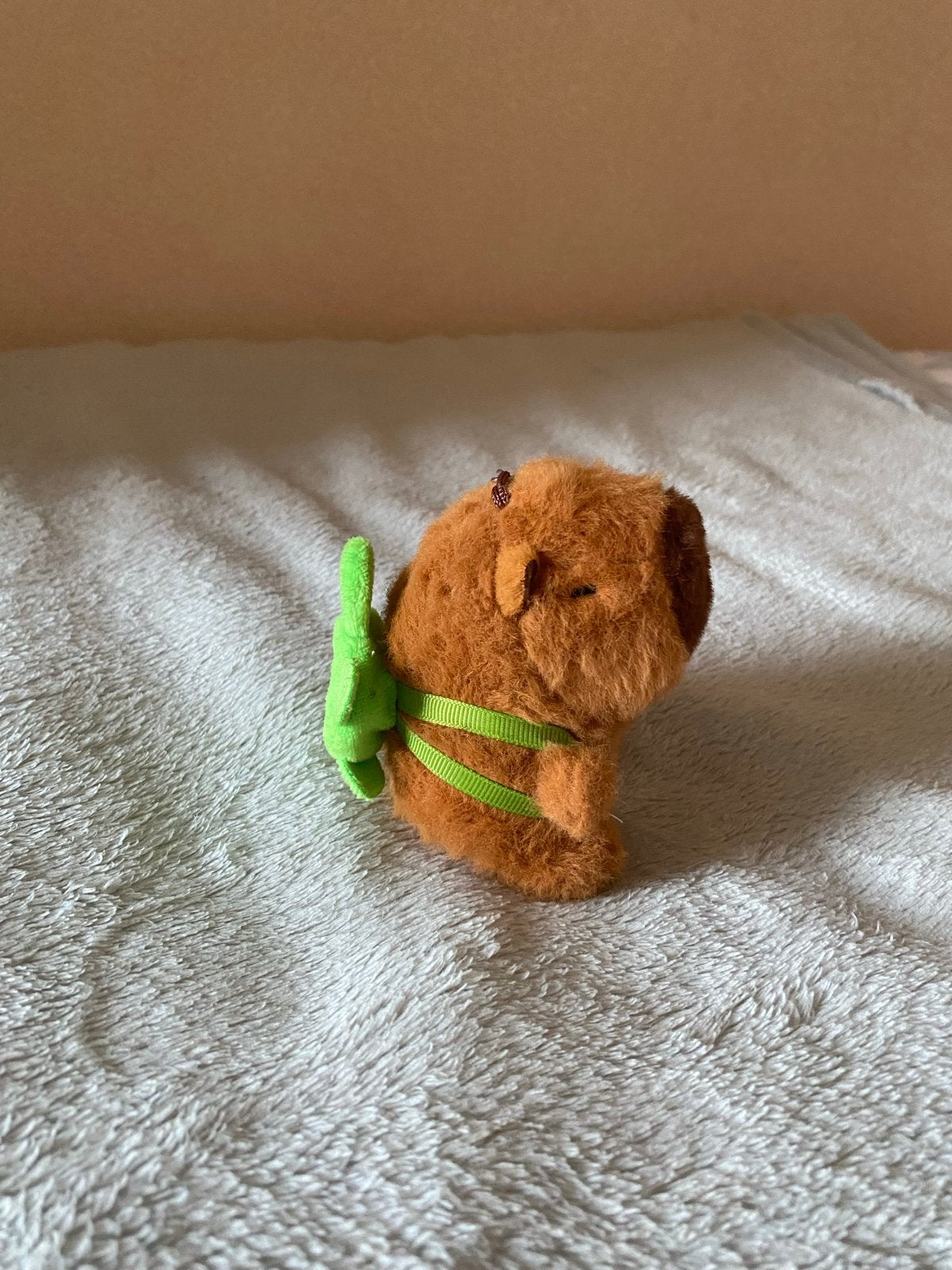Schattige Capybara Sleutelhanger met Schildpad Rugzak, Ophalen of Verzenden, Nieuw, Knuffel of Figuurtje