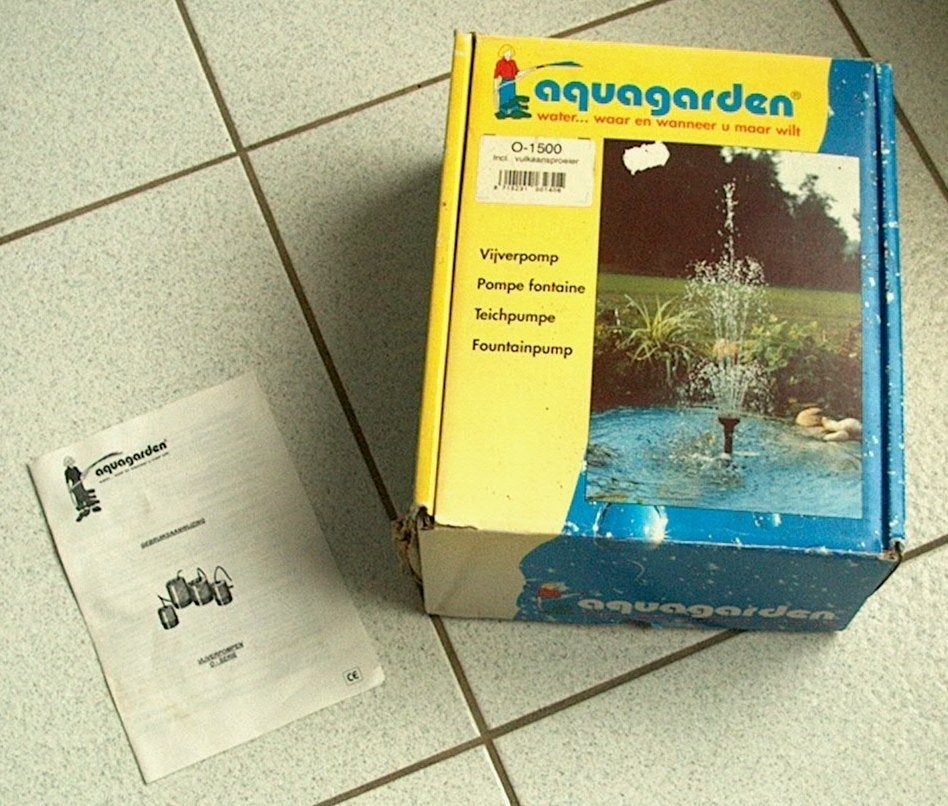Aquagarden vijverpomp: fontein / schuimbron, Ophalen, Gebruikt, Overige typen