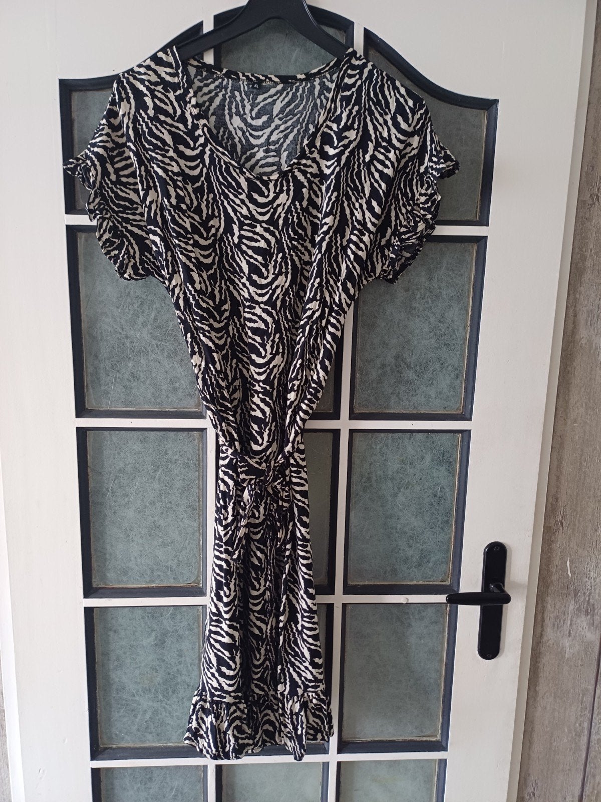 Zwart / witte zomerjurk, maat XL, Zwart, Maat 46/48 (XL) of groter, Nieuw, Ophalen of Verzenden