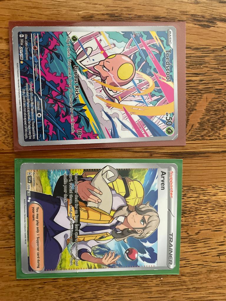 Pokemon kaarten, Ophalen of Verzenden, Zo goed als nieuw, Meerdere kaarten, Foil