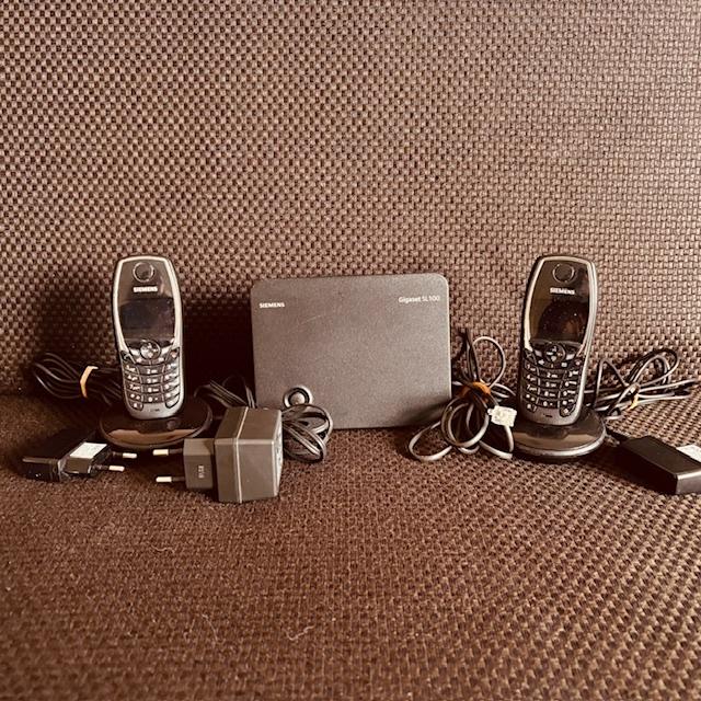Siemens gigaset SL100 2x handset, Ophalen of Verzenden, Gebruikt, 1 handset