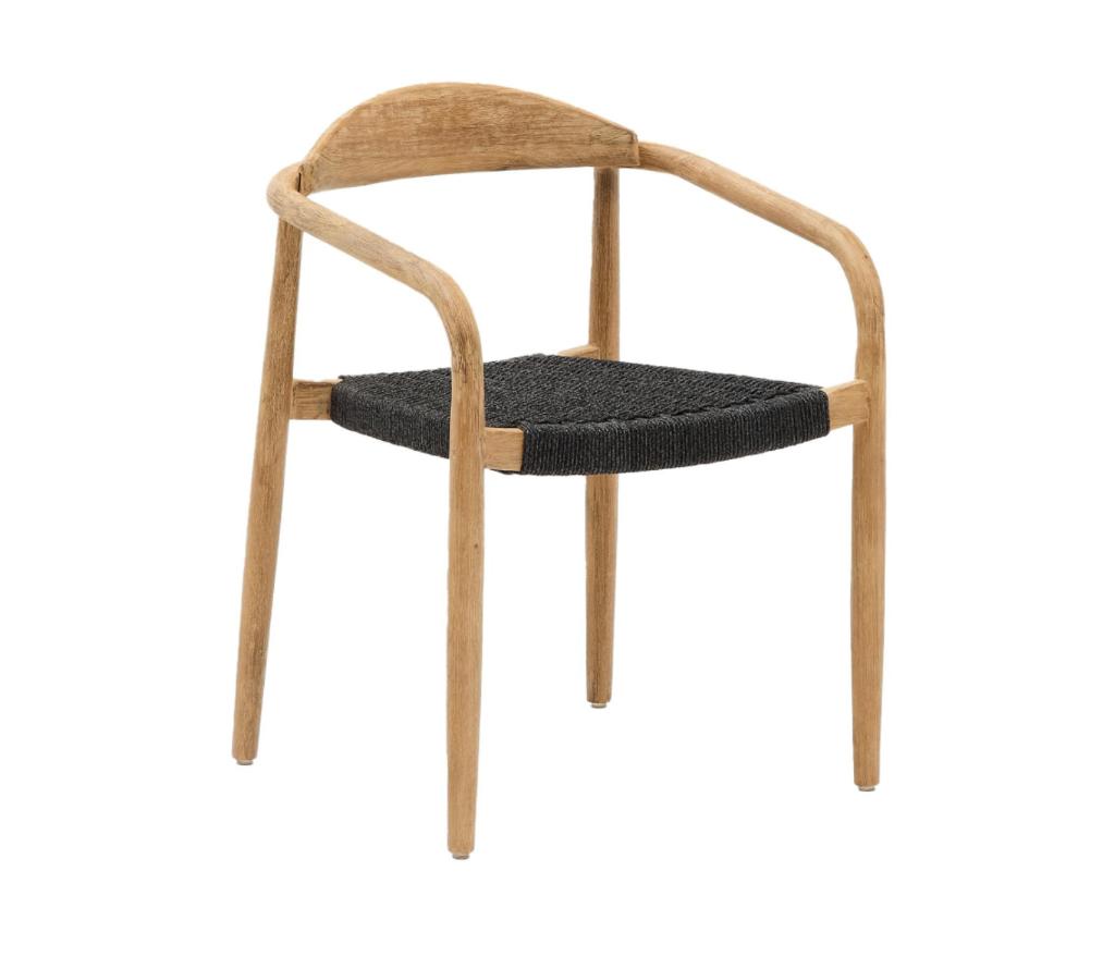 Kave Home Nina eetkamerstoel accacia zwart €265 p stuk nu, Twee, Kave Home, Zwart, Kave Home
