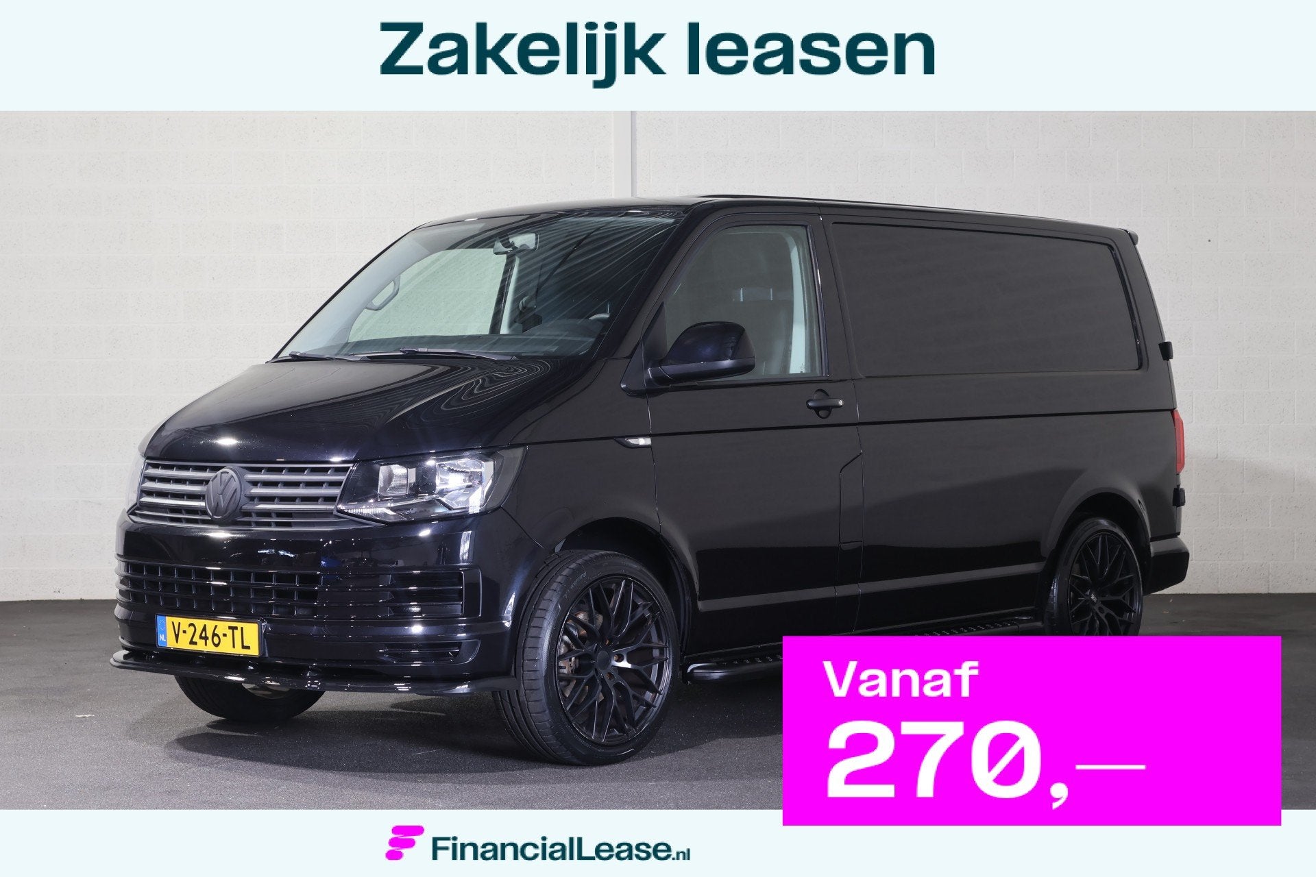 Volkswagen Transporter 2.0 TDI L1 H1 Black Edition, Voorwielaandrijving, Stof, Gebruikt, Euro 6