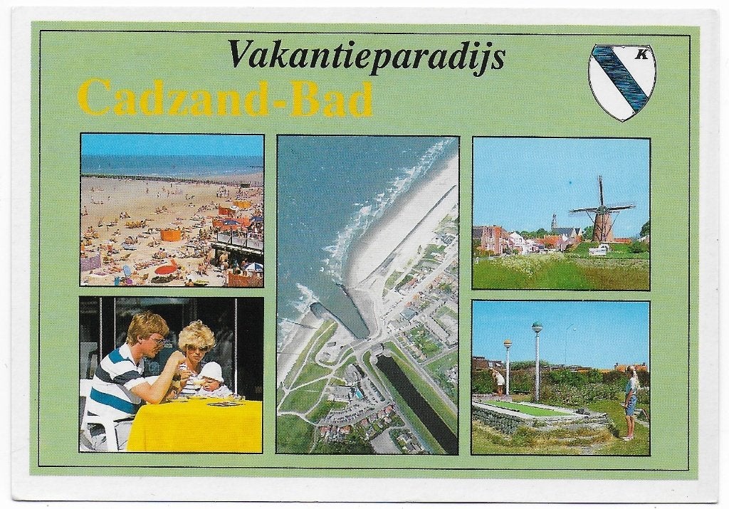 Cadzand - Bad Gelopen Ansichtkaart ( B5297 ), Ophalen of Verzenden, 1980 tot heden, Gelopen