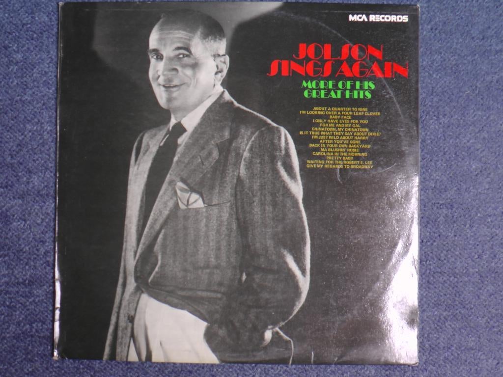 AL Jolson - Sings again VINYL LP, Ophalen of Verzenden, Gebruikt, 12 inch