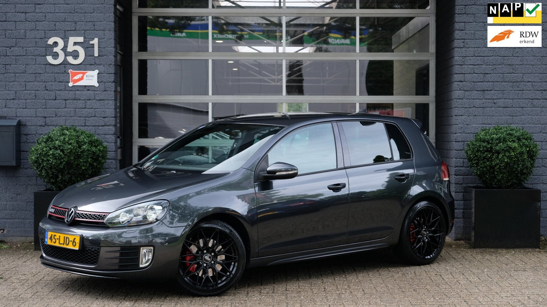 Volkswagen Golf 2.0 GTI 211PK DSG Navi Led, Euro 5, Stof, Gebruikt, Zwart