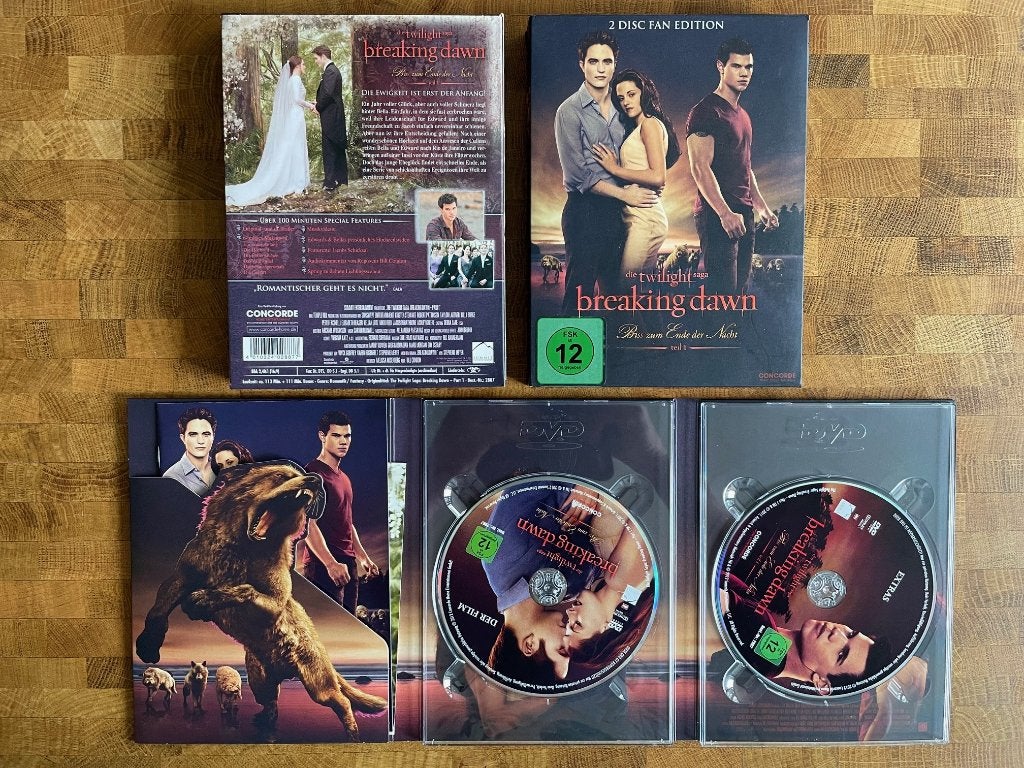 Twilight saga Breaking Dawn dvd Fan Edition 2 dvd, Alle leeftijden, Ophalen of Verzenden, Zo goed als nieuw, Overige genres