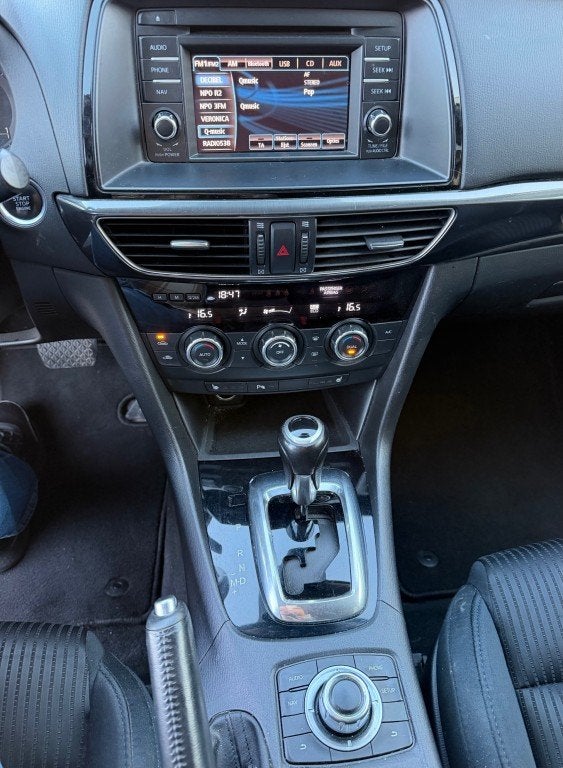 Mazda 6 2.0 HP TS+ Lease Pack PDC NAVI RIJDT GOED NAP APK 3-, Auto's, Automaat, Gebruikt, 4 cilinders, Blauw