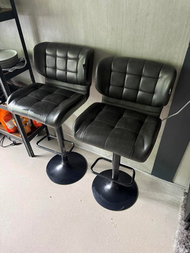 Set van 2 verstelbare barkrukken van het merk Meisterhome, Ophalen, In hoogte verstelbaar, Zo goed als nieuw, 90 cm of meer