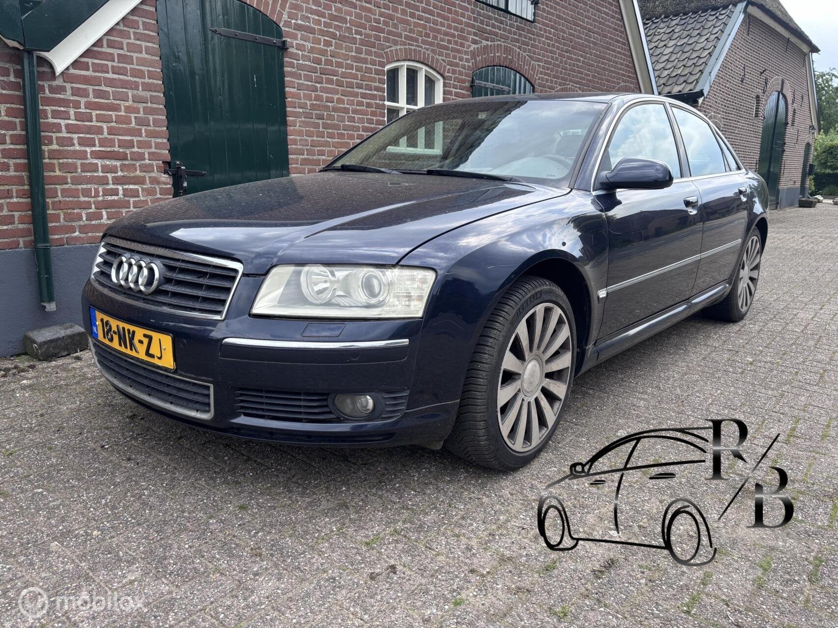 Audi A8 3.7 quattro Pro Line VELE OPTIES LEER NAVI APK 2027, Auto's, Automaat, Gebruikt, 8 cilinders, Blauw