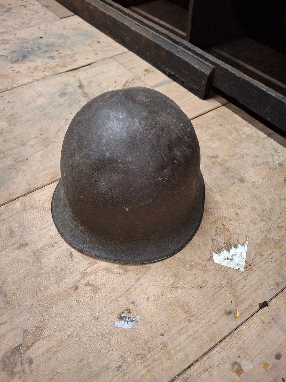 Oude Amerikaanse oorlogshelm helm militair, Verzamelen, Militaria | Tweede Wereldoorlog, Ophalen of Verzenden, Amerika, Helm of Baret