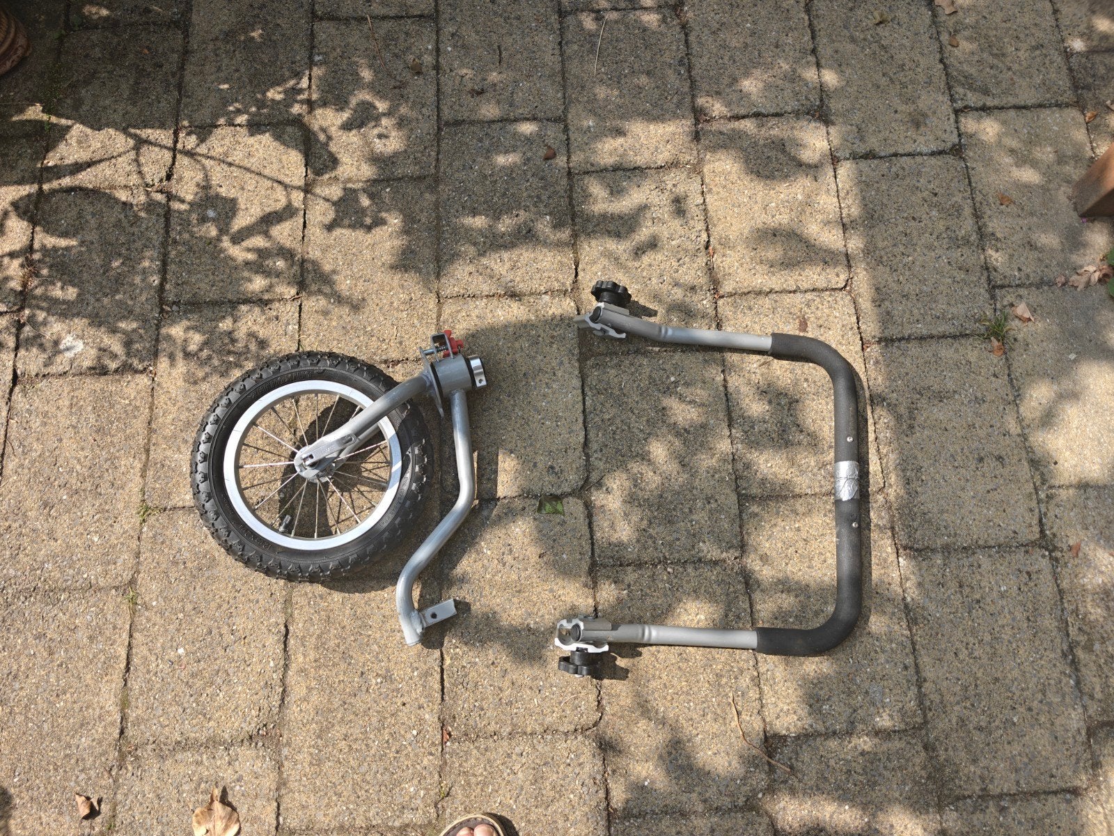 Fietskar onderstel met wiel - DIY project, Fietsen en Brommers, Fietsaccessoires | Aanhangers en Karren, Ophalen, Gebruikt, Minder dan 20 kg