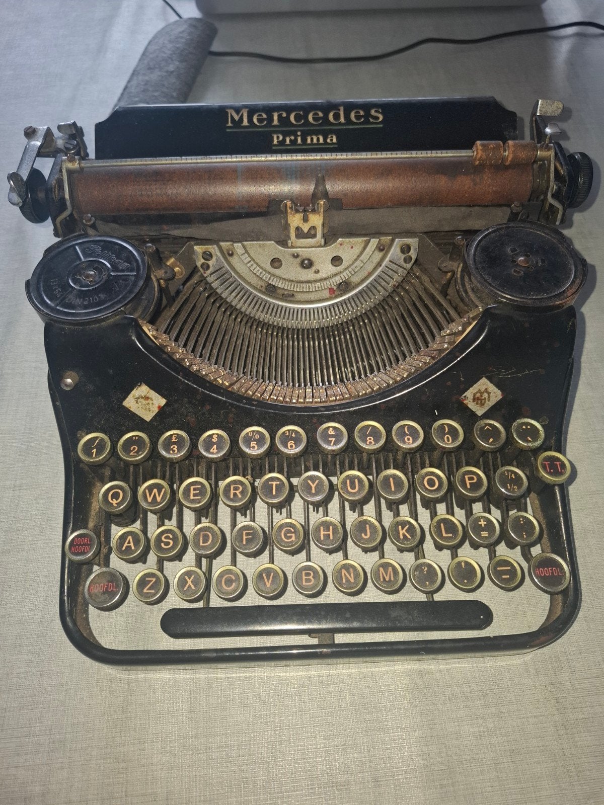 Mercedes Zella- Mehlis  Prima typemachine, Ophalen of Verzenden