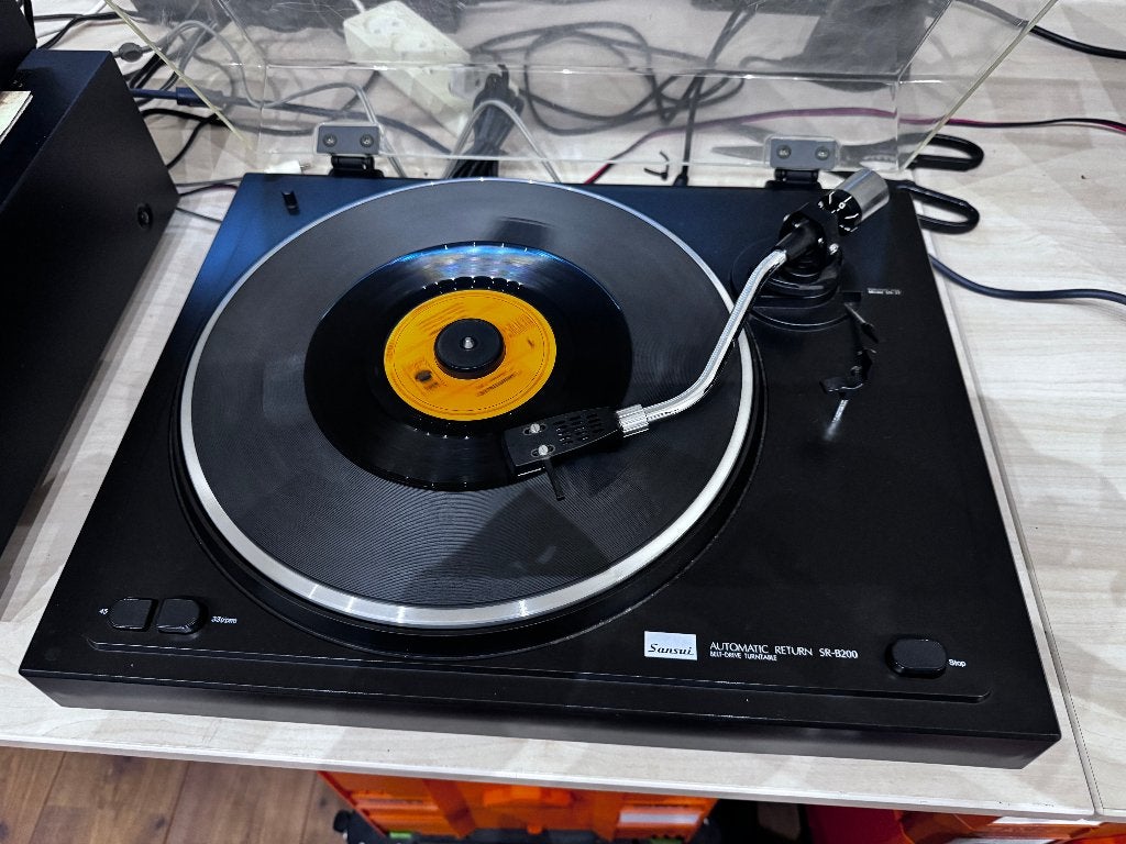 ✅ Sansui Automatic Return SR-B200 Platenspeler, Automatisch, Refurbished, Platenspeler, Ophalen