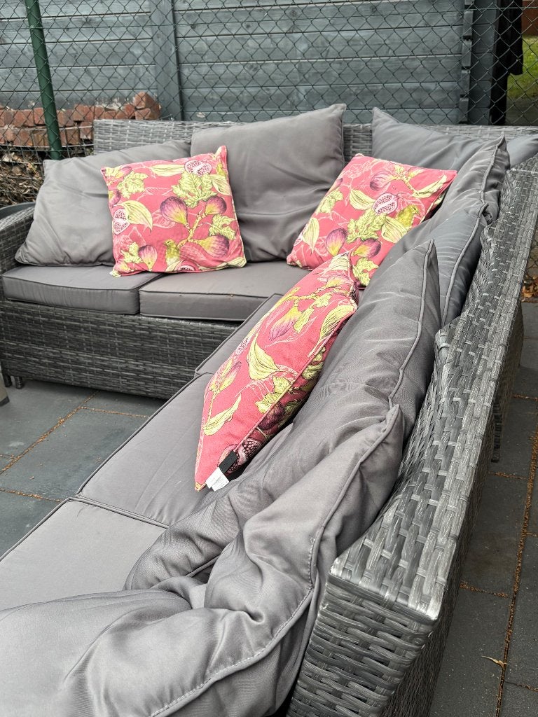 Tuinmoebel set inkl Kussen en Box, Ophalen, Kunststof, Gebruikt, 6 zitplaatsen
