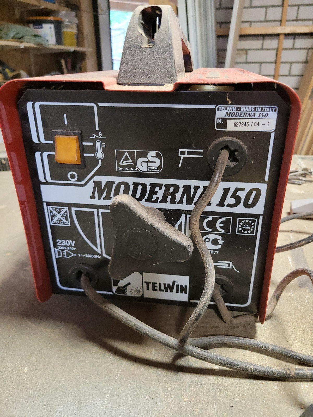 Telwin Moderna 150 Lasapparaat - Gebruikt, Doe-het-zelf en Verbouw, Gereedschap | Lasapparaten, Ophalen of Verzenden, Gebruikt