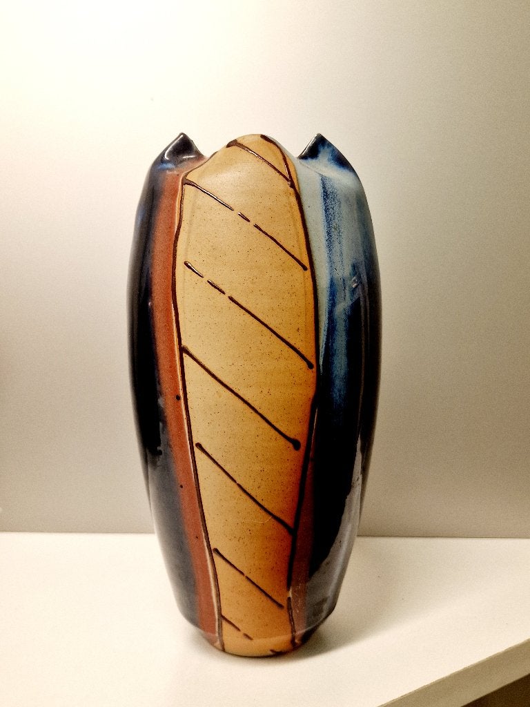 Ed Meissenberg Studiokeramiek Vaas MCM Design, Antiek en Kunst, Antiek | Keramiek en Aardewerk, Ophalen of Verzenden