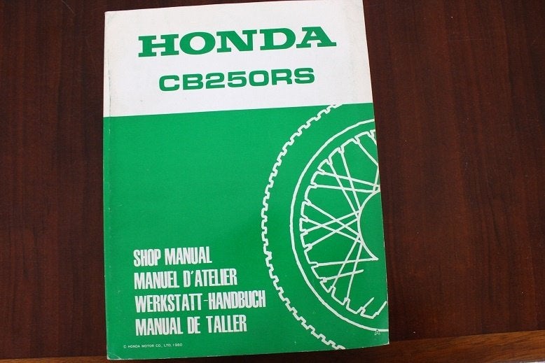 Honda CB250RS 1980 motorcycle shop manual CB 250 RS Single, Ophalen of Verzenden, Honda
