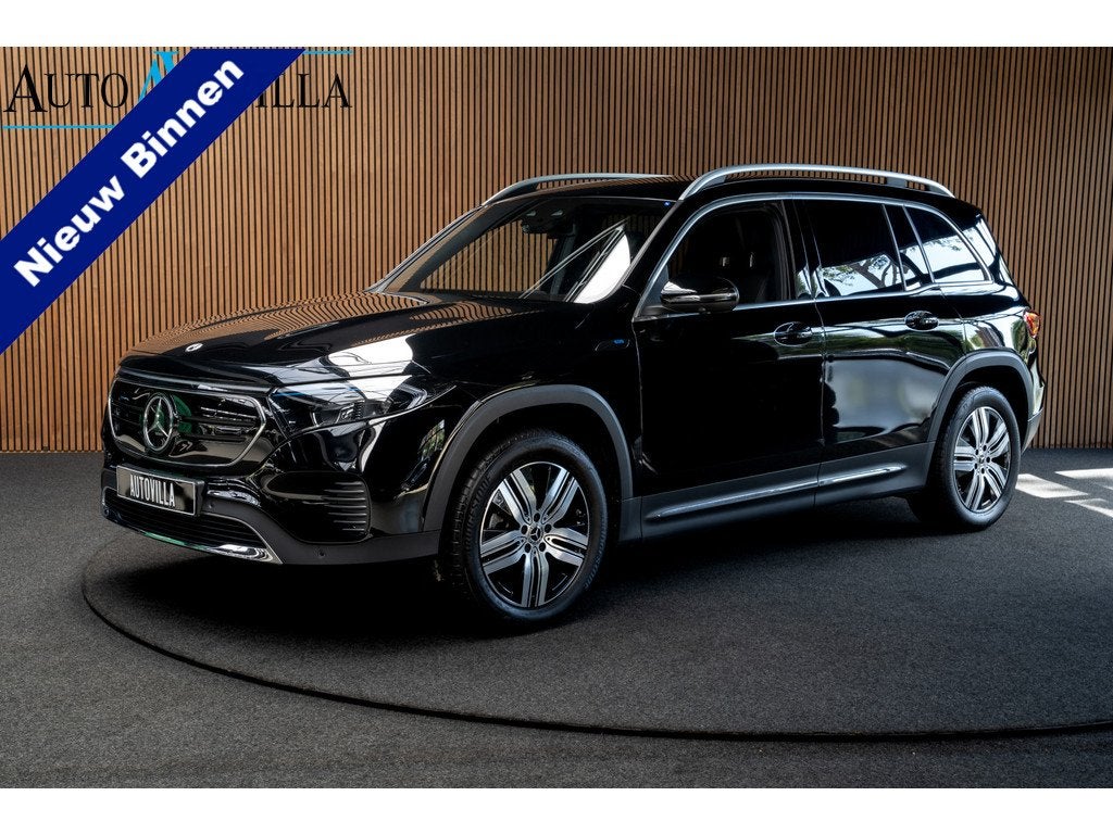 Mercedes-Benz EQB 250 Leer Navi 360° Camera Stoelverwarming, Automaat, Gebruikt, Leder en Stof, Zwart
