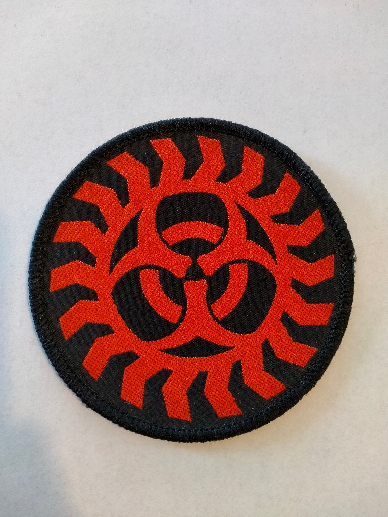 Biohazard cirkel band heay metal hardrock kleding patch, Verzamelen, Ophalen of Verzenden, Nieuw, Kleding