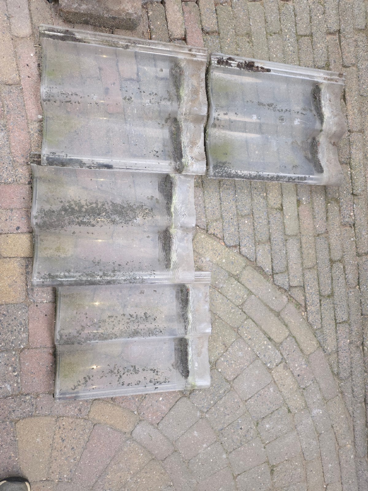 Braas Dakpannen - Transparant, Doe-het-zelf en Verbouw, Kunststof, Gebruikt, Overige kleuren, Ophalen of Verzenden