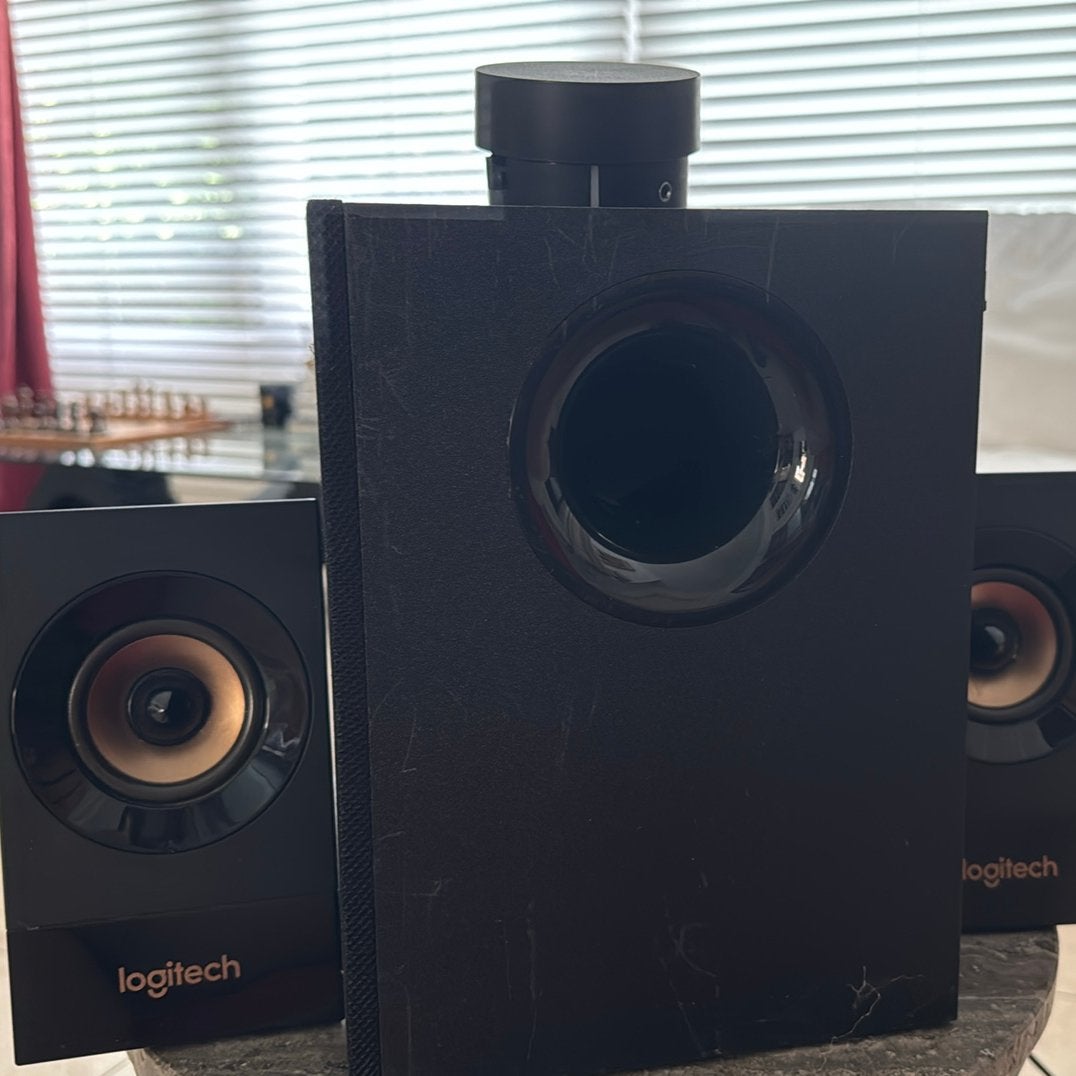 Logitec Z533 2.1 speakerset zwart, Verzenden, Gebruikt, Audiokanaal 2.1