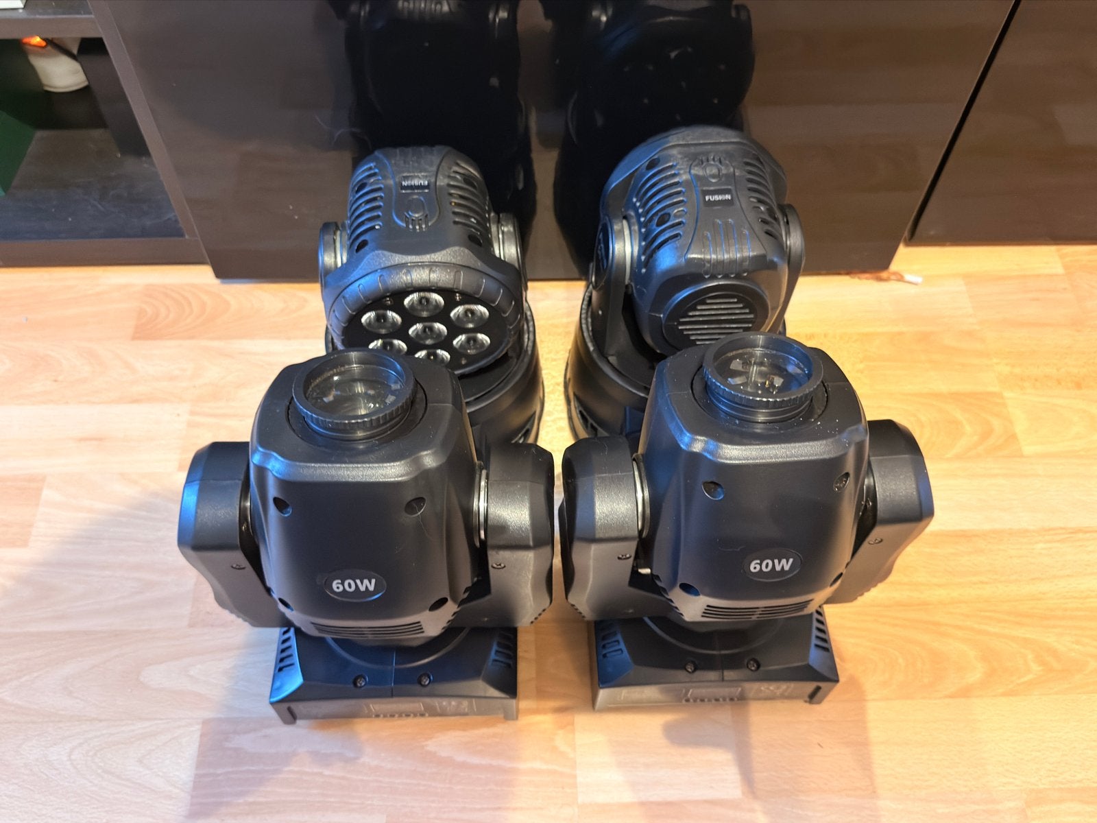 Set van 4 LED Movingheads, Ophalen, Zo goed als nieuw, Licht, Geluidgestuurd