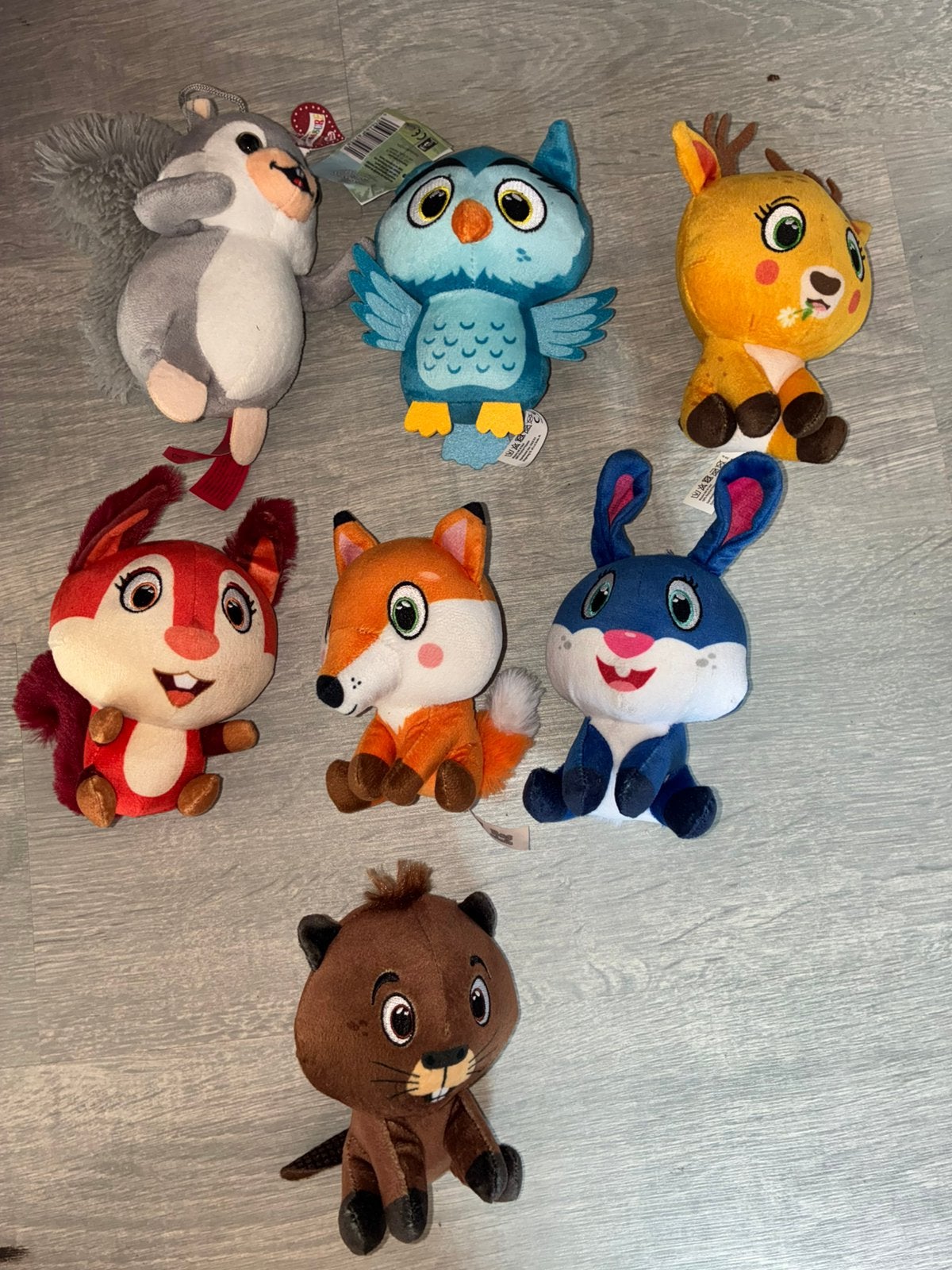 Bosdieren mini knuffels, Ophalen of Verzenden, Zo goed als nieuw