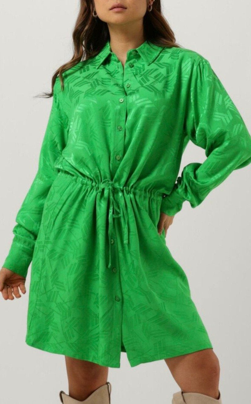 Alix The Label Groene Jurk Maat L, Kleding | Dames, Verzenden, Maat 42/44 (L), Zo goed als nieuw, Alix The Label
